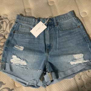 Jean high waisted shorts